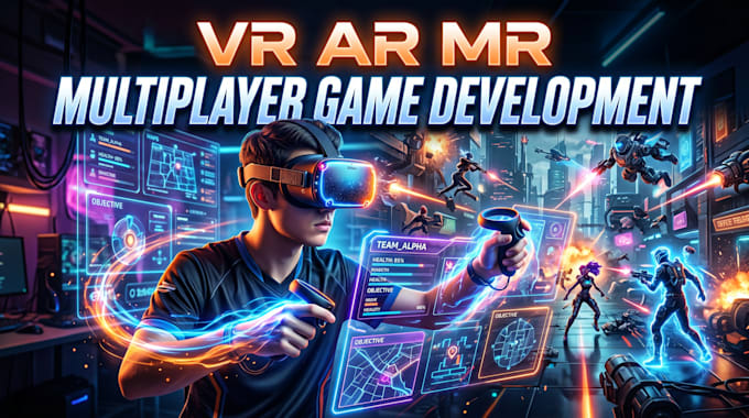 develop VR ar mr multiplayer game and 3d game development solutions
