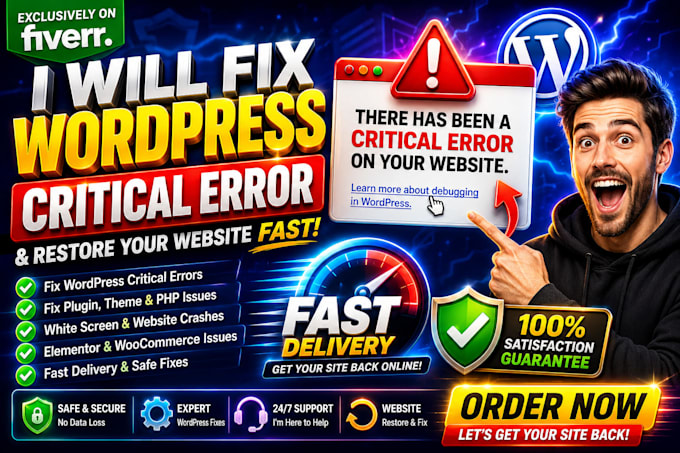 fix wordpress elementor critical errors, wordpress fix quickly