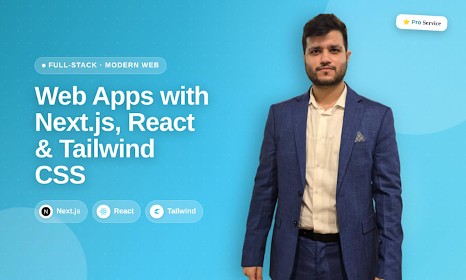 develop a web app using next js, react, tailwind CSS