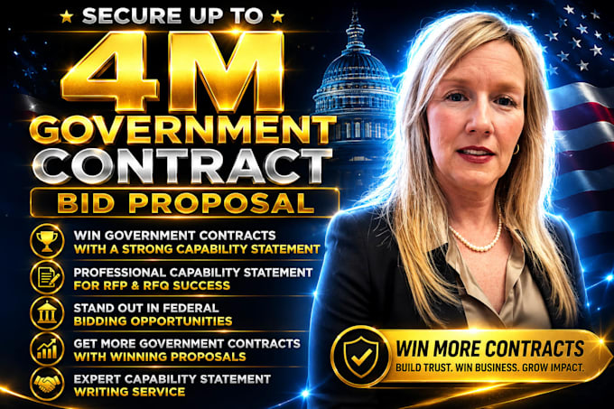 prepare government contract bid proposal writing capability statement rfp bids