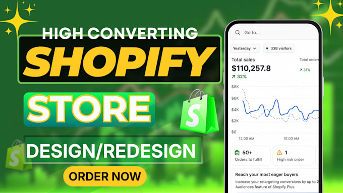 do high converting shopify store, redesign shopify, website design, dropshipping