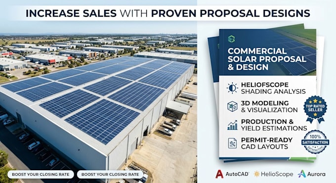design commercial rooftop solar and solar proposal design