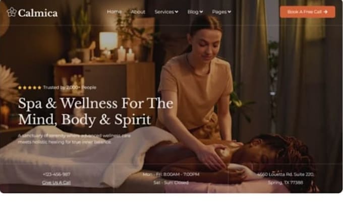 design squarespace medical spa website wellness website massage service website