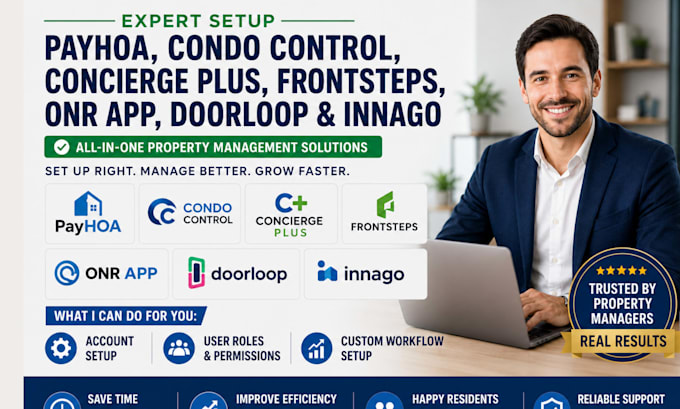 setup payhoa condo control concierge plus frontsteps onr app doorloop innago