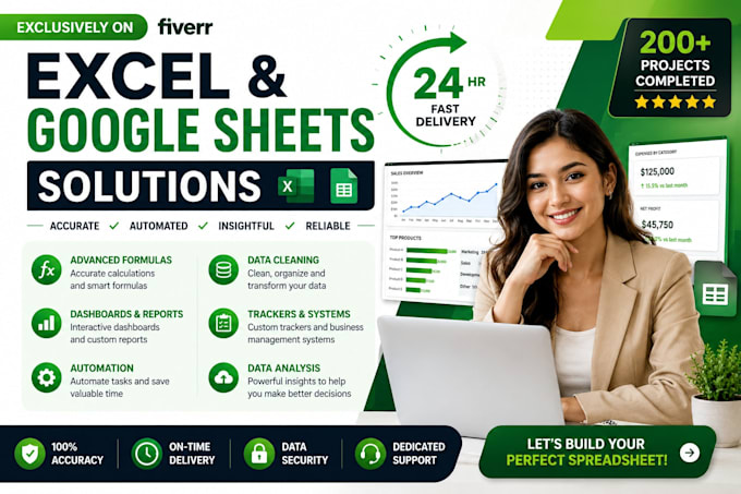 create custom excel vba macros, google sheets, automation, dashboard and reports