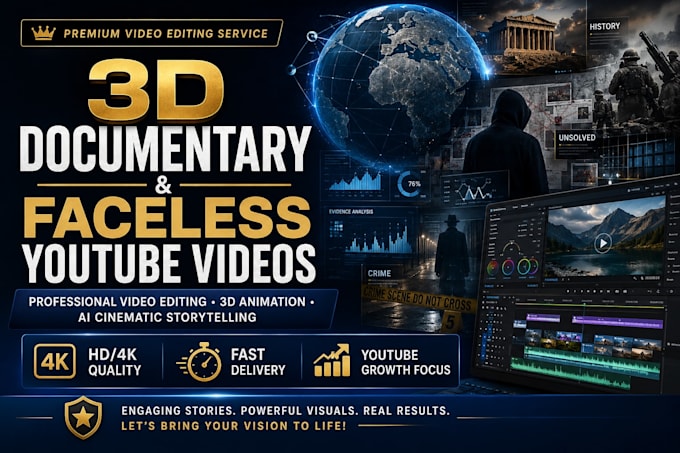 create 3d fern style documentary videos