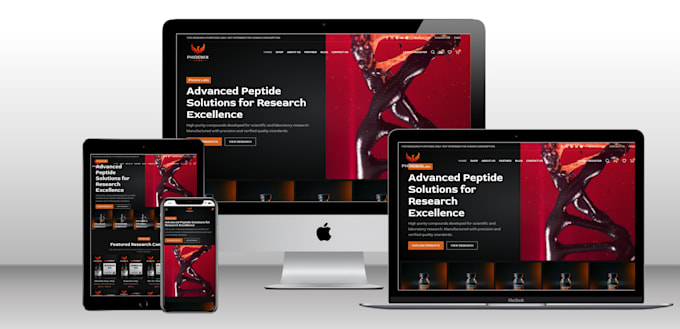 peptide ecommerce website, woocommerce store