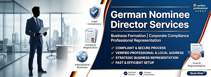 provide native german nominee director services for company formation