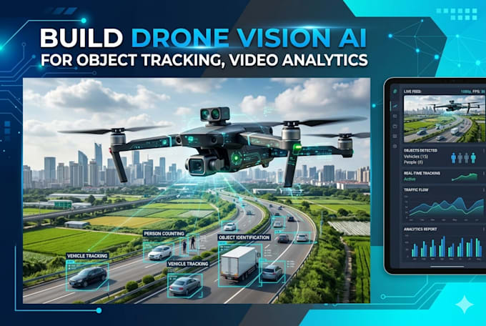 build drone vision ai for object tracking, video analytics