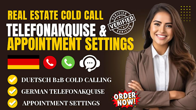 do german real estate cold calling, lead generation and appointment setting