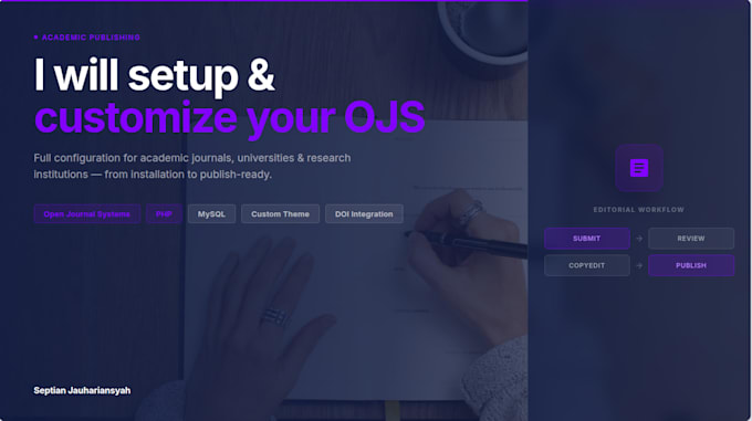 setup and customize your ojs journal website