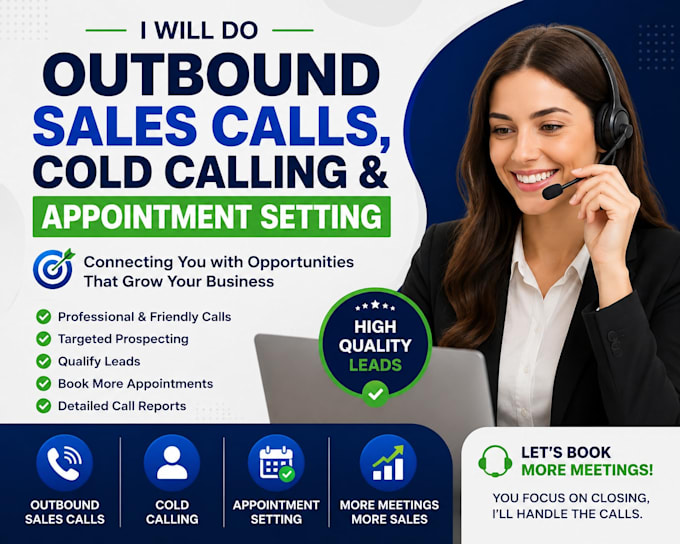do outbound sales calls, cold calling and appointment setting