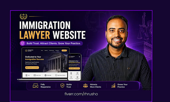 design a professional immigration lawyer website