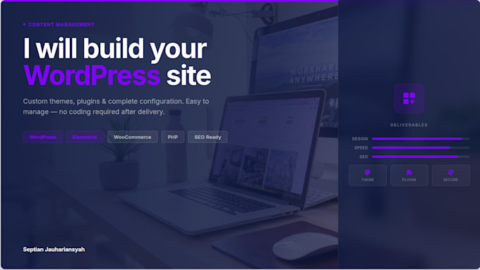 build your wordpress website