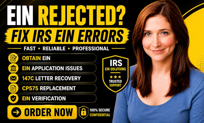 obtain ein, recover ein letter 147c, replace cp575 and verify irs ein