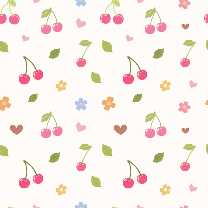 design cute hand drawn seamless pattern