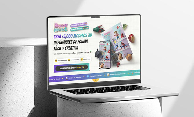 design and build landing page