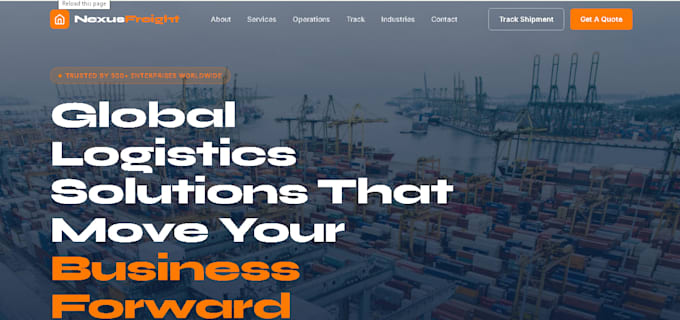 logistics website, trucking website, dispatch website, wordpress website