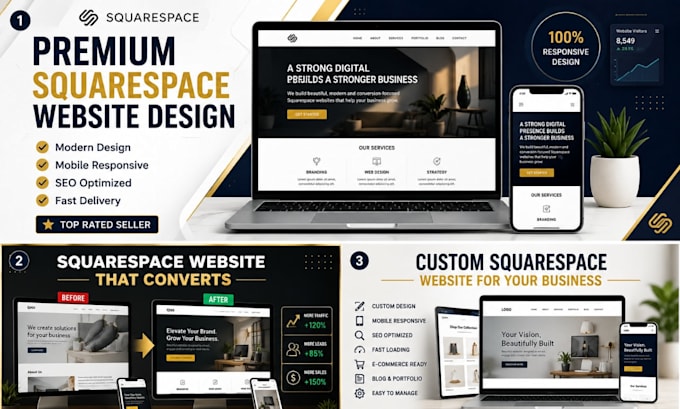 design a premium squarespace website that converts visitors into clients
