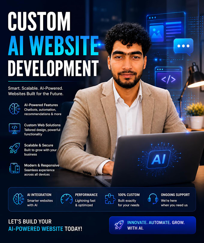 develop ai website, chatbot,web application