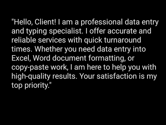 do professional typing work