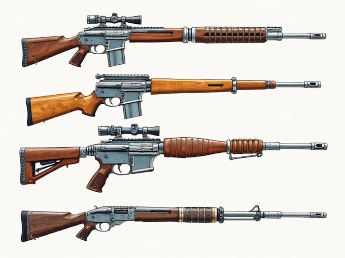 design unique weapons illustrations