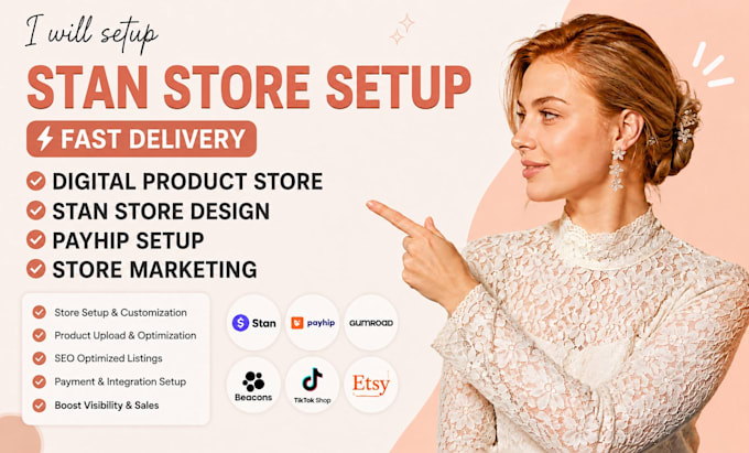 do stan store setup, digital product, stan store marketing, stan store design