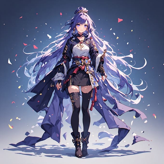 high quality a anime character an illustration