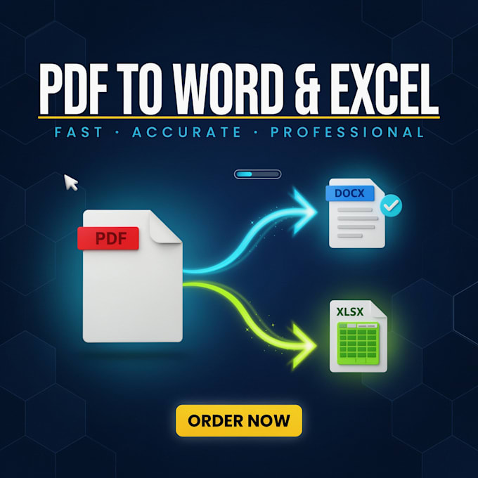 convert PDF to word or excel manually with accuracy