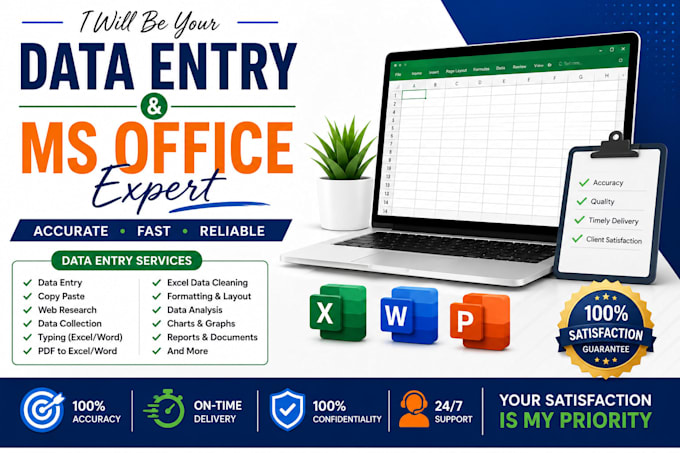 data entry and ms office expert