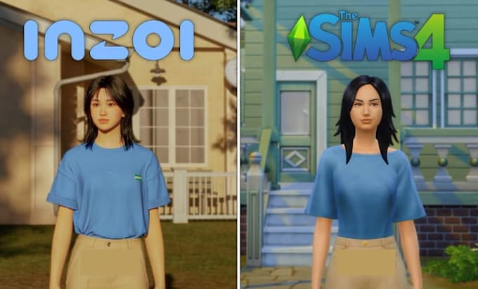 create custom content, character, clothing for the sim 4 cc with inzoi