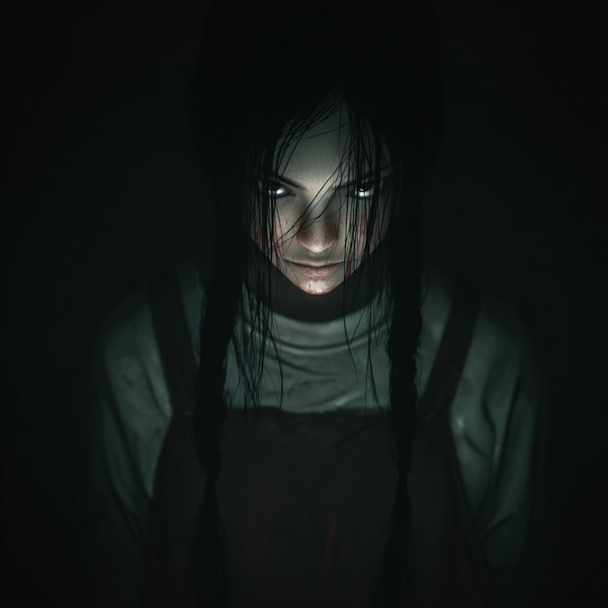 create anything dark art, horror, for cover art, merch