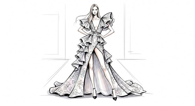 draw a fashion illustration