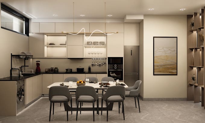 do 3d interior design and 3d rendering in sketchup