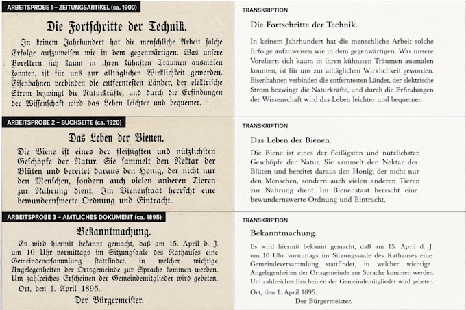 transcribe gothic script or fraktur