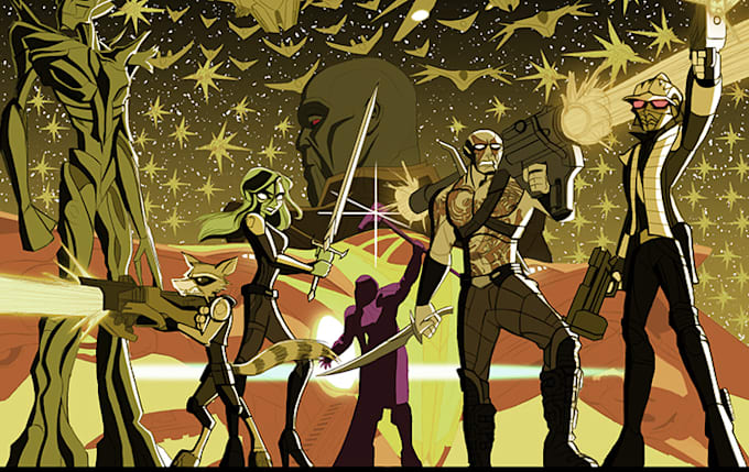 draw a  comic book art and illustration