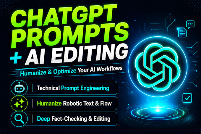 write custom chatgpt prompts and expertly edit ai content