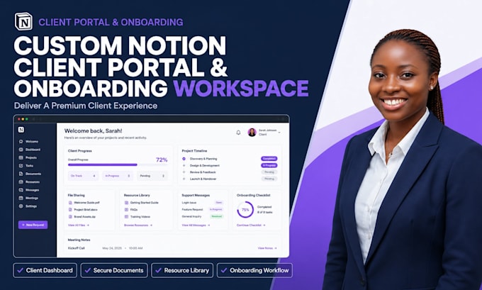 build a custom notion client portal and onboarding workspace