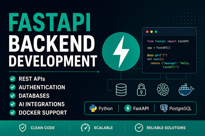 develop a fastapi backend for your web or ai application