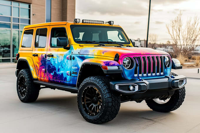 custom car wrap, vehicle wrap, van wrap, truck design