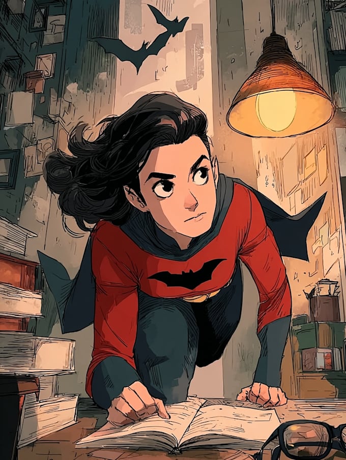 draw special comic illustration or graphic novel