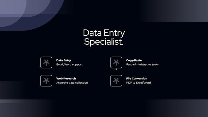 be your professional virtual assistant for data entry