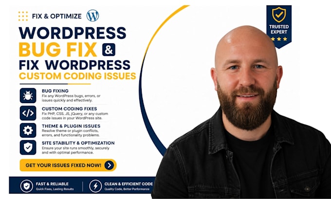 fix wordpress website issues, wordpress errors, bugs, coding issues and optimize