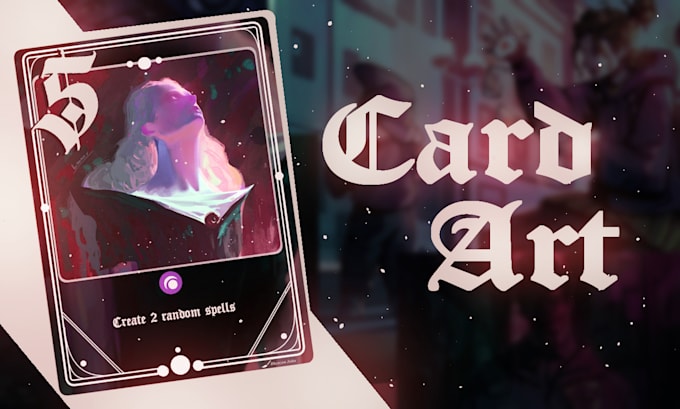 draw card art for trading card games