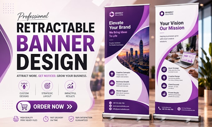 design retractable banner roll up banner pull up banner design