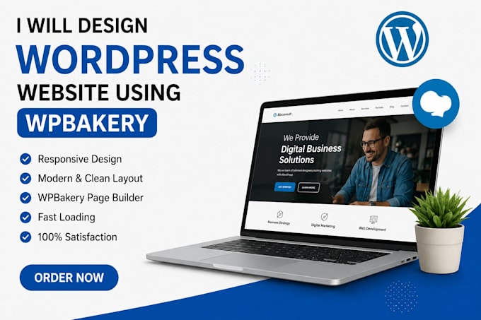 create a responsive wordpress website with wpbakery builder