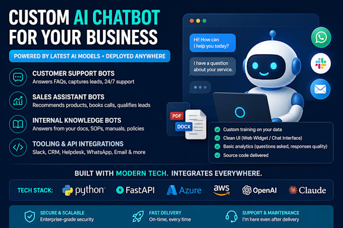 develop an ai chatbot or application
