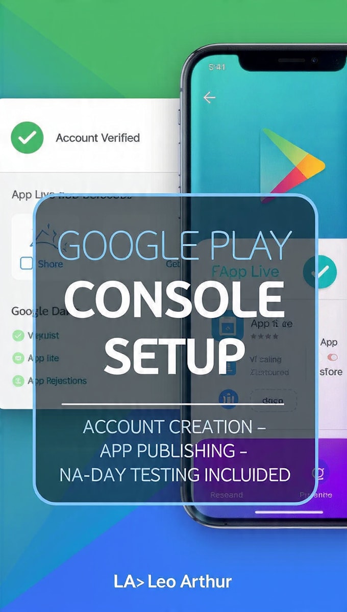create one google play console account for use