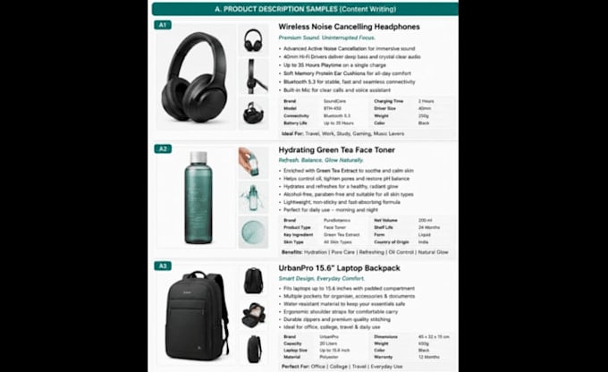 write SEO product descriptions for ecommerce platforms