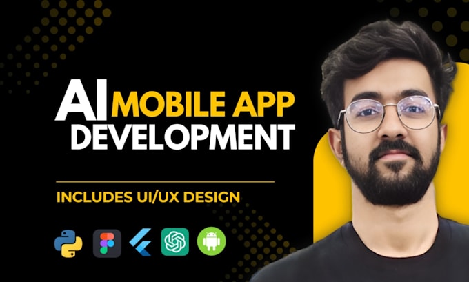do ai mobile app development, flutter app ios android python ai chatbot saas